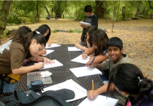 At Picnic Table